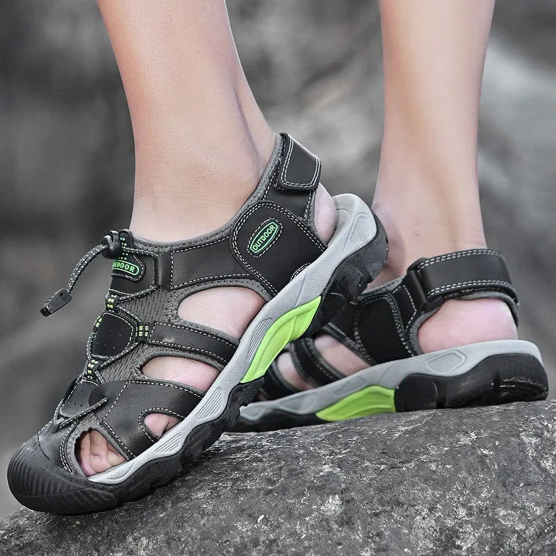 Outdoor Leather Hiking Sandals