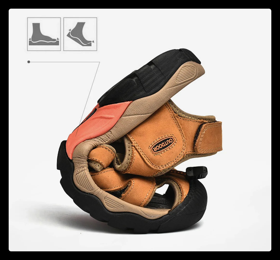 Outdoor Leather Hiking Sandals