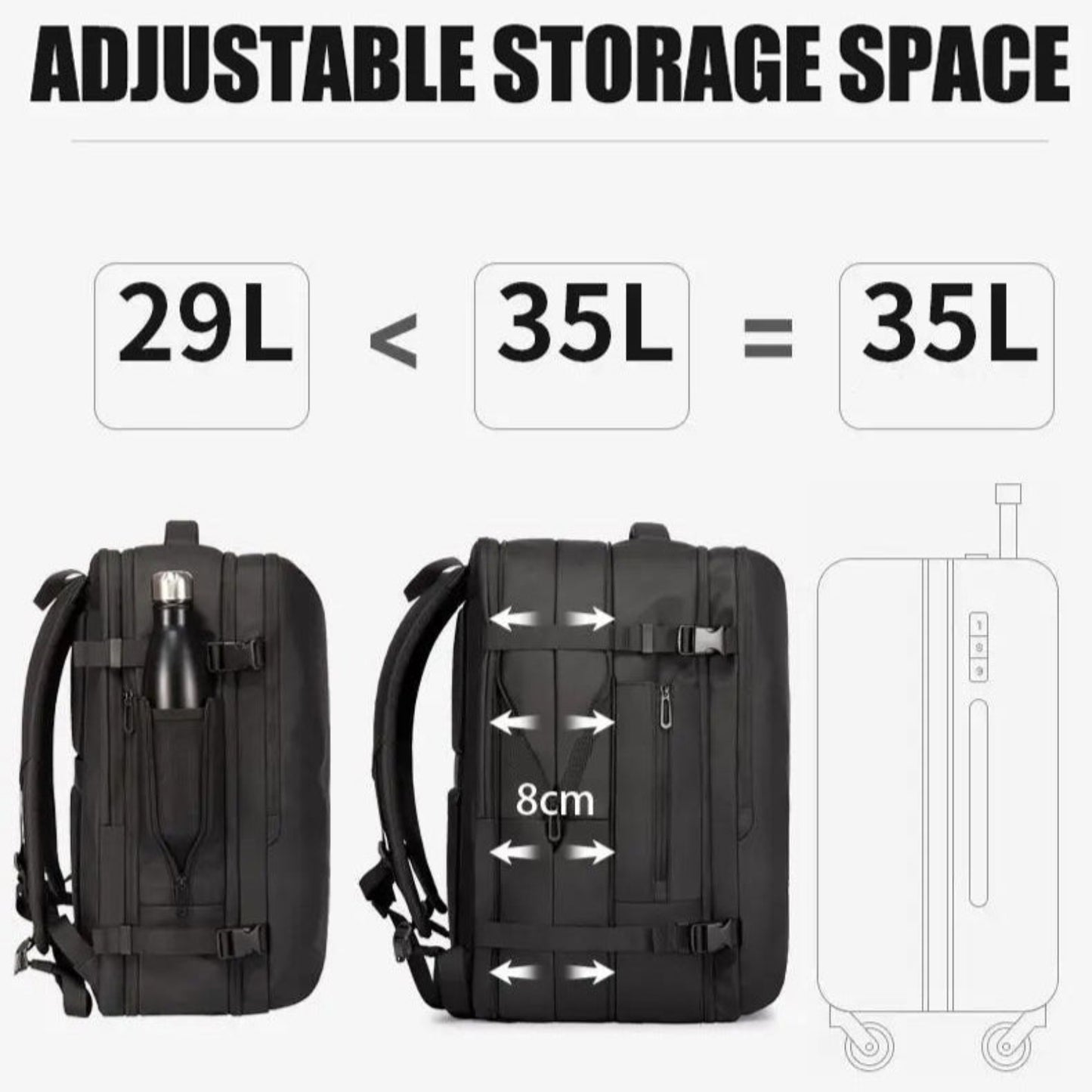 Large Capacity Waterproof Backpack Nightshade