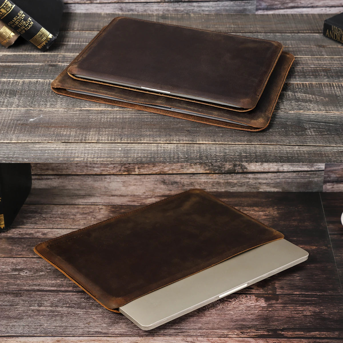 PRESTIGE LEATHER LAPTOP SLEEVE
