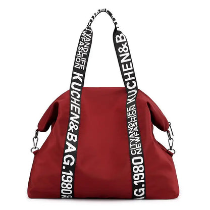 Women Sport Bag YITOUR wine red