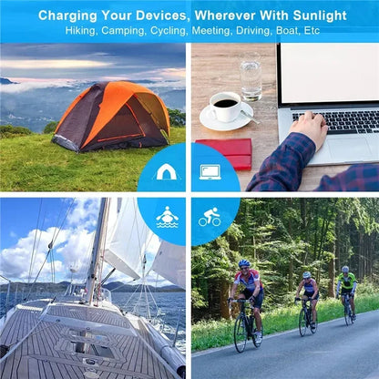 6-fold 800W Foldable solar panel 20w/h  portable solar panels charger USB 5V DC Full time power solar panel mobile power supply