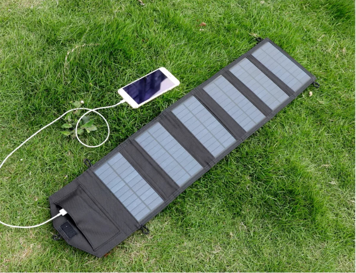 6-fold 800W Foldable solar panel 20w/h  portable solar panels charger USB 5V DC Full time power solar panel mobile power supply